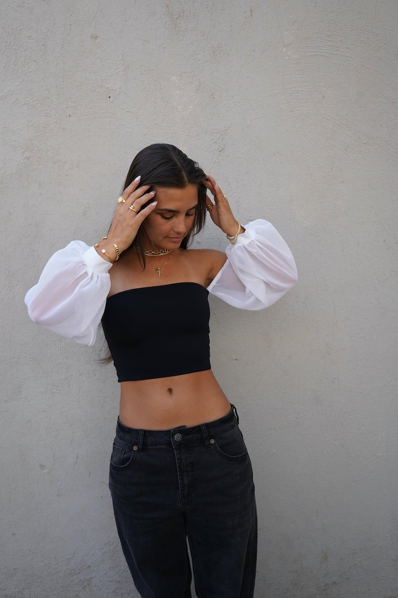 AMINA TOP BLANCO TOPS - Tienda Siete Mares