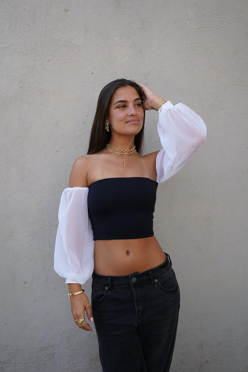 AMINA TOP BLANCO TOPS - Tienda Siete Mares