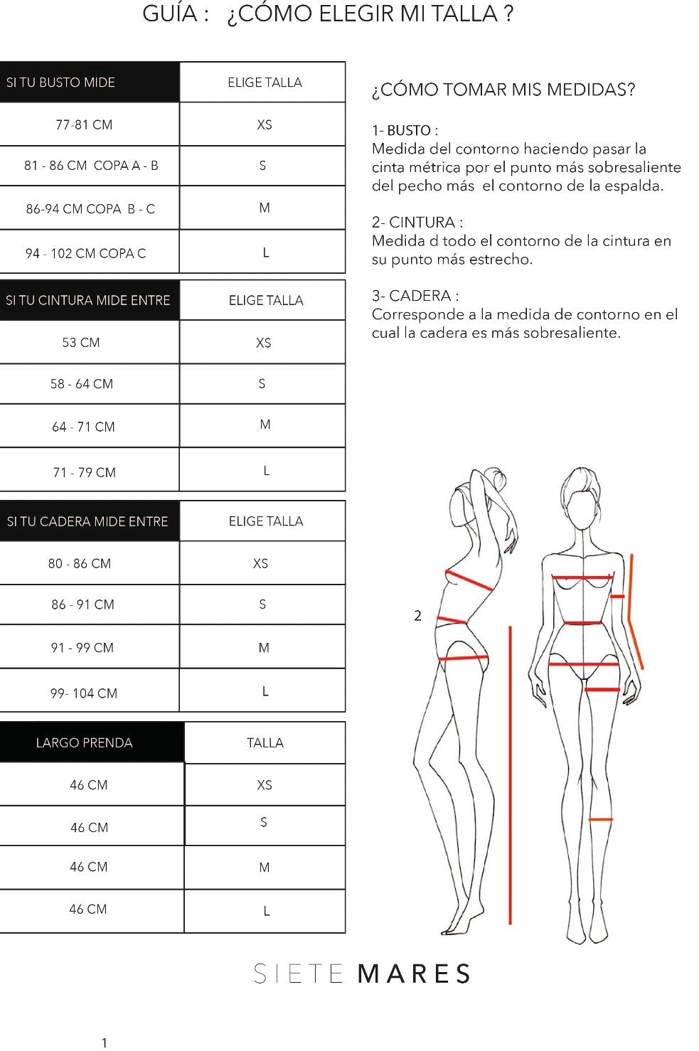 ANASTASIA BODY NEGRO BODIES - Tienda Siete Mares