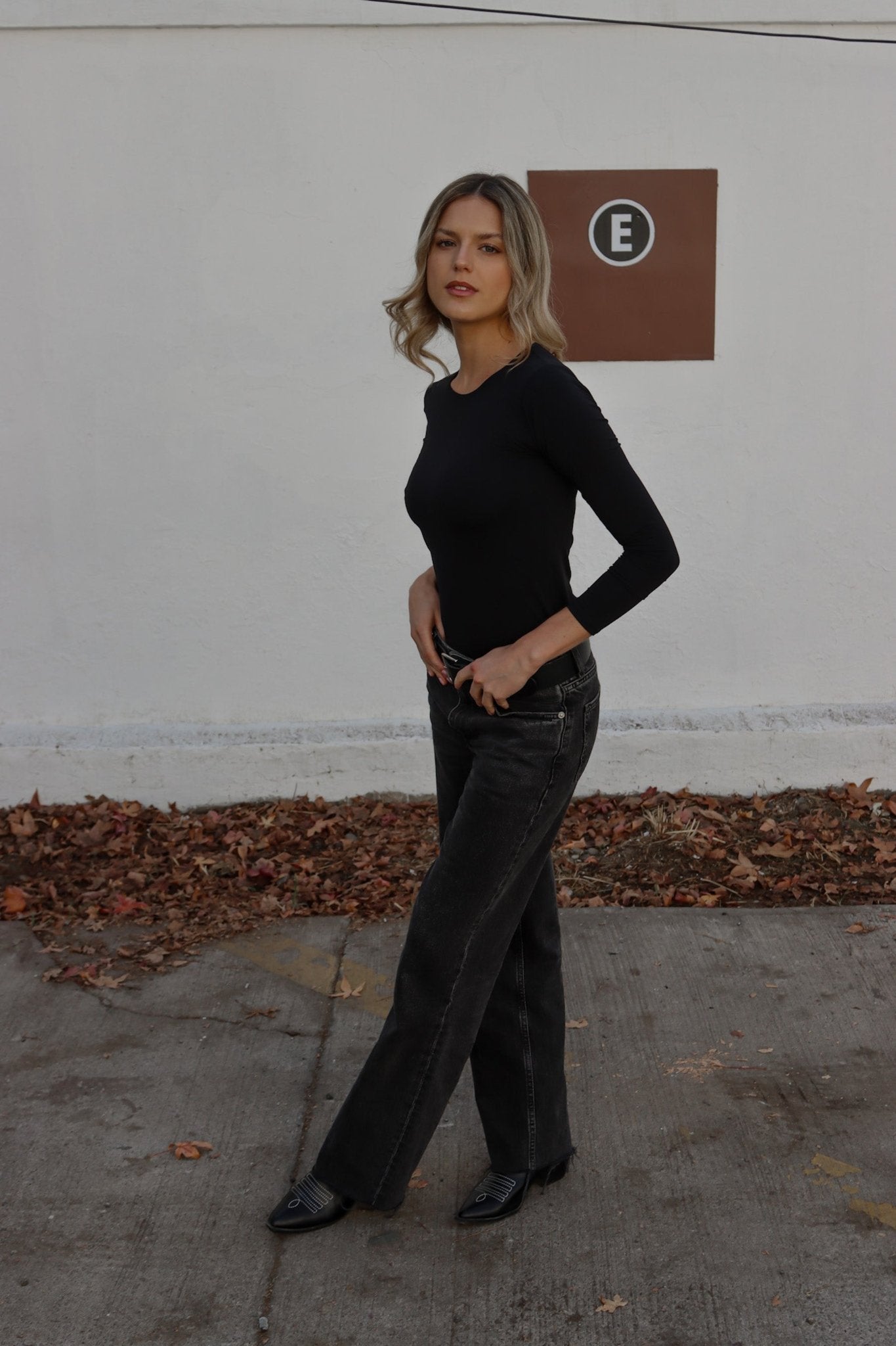 ANNE BASIC TOP NEGRO TOPS - Tienda Siete Mares