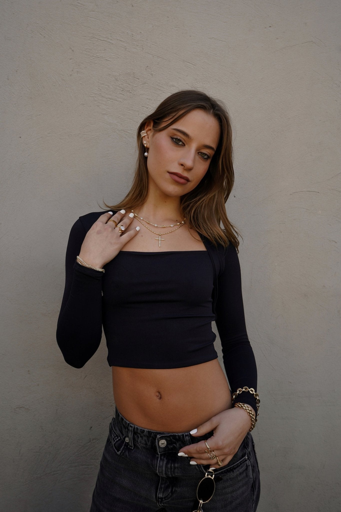 CHARLOTTE TOP NEGRO TOPS - Tienda Siete Mares