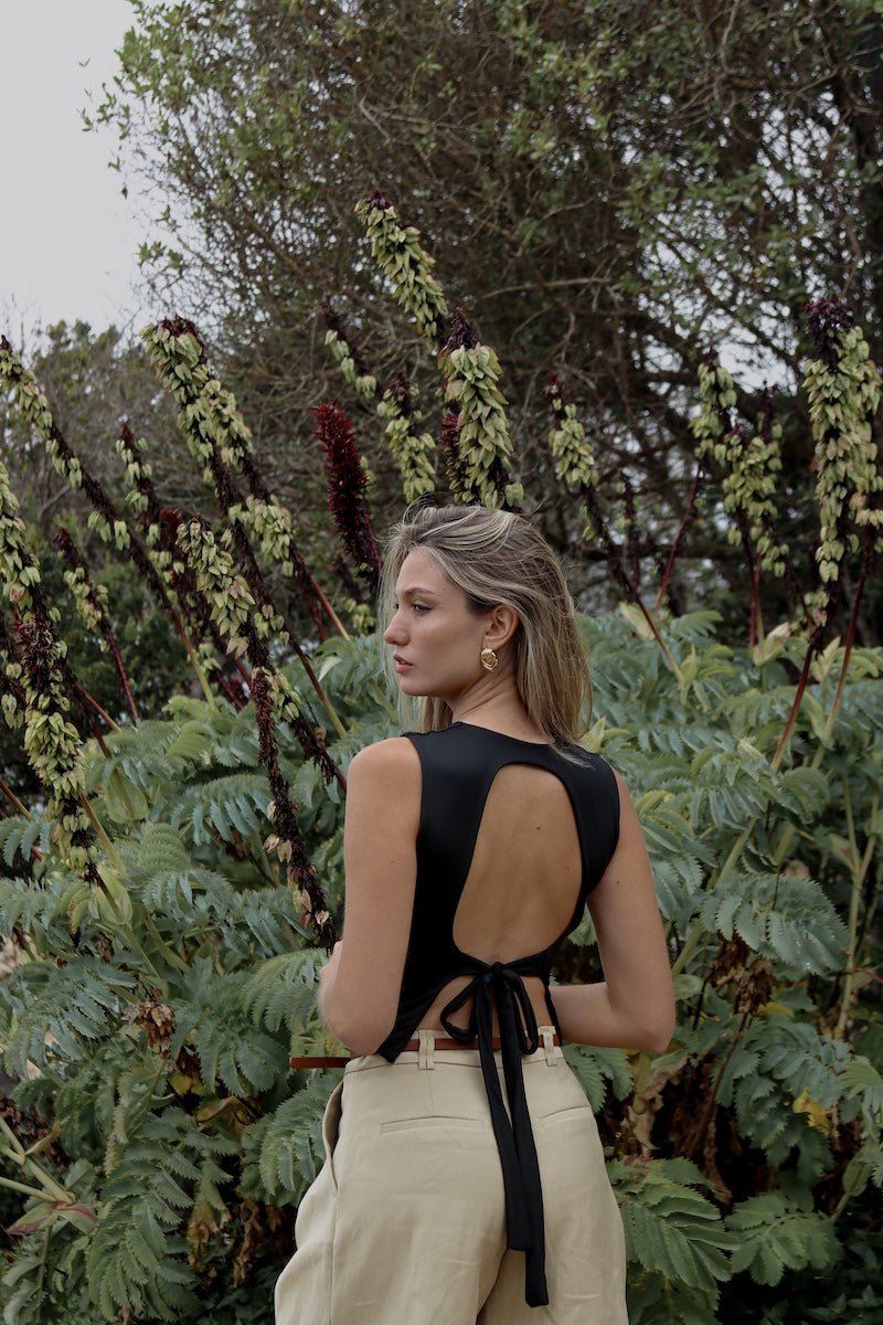 DIANA TOP NEGRO TOPS - Tienda Siete Mares