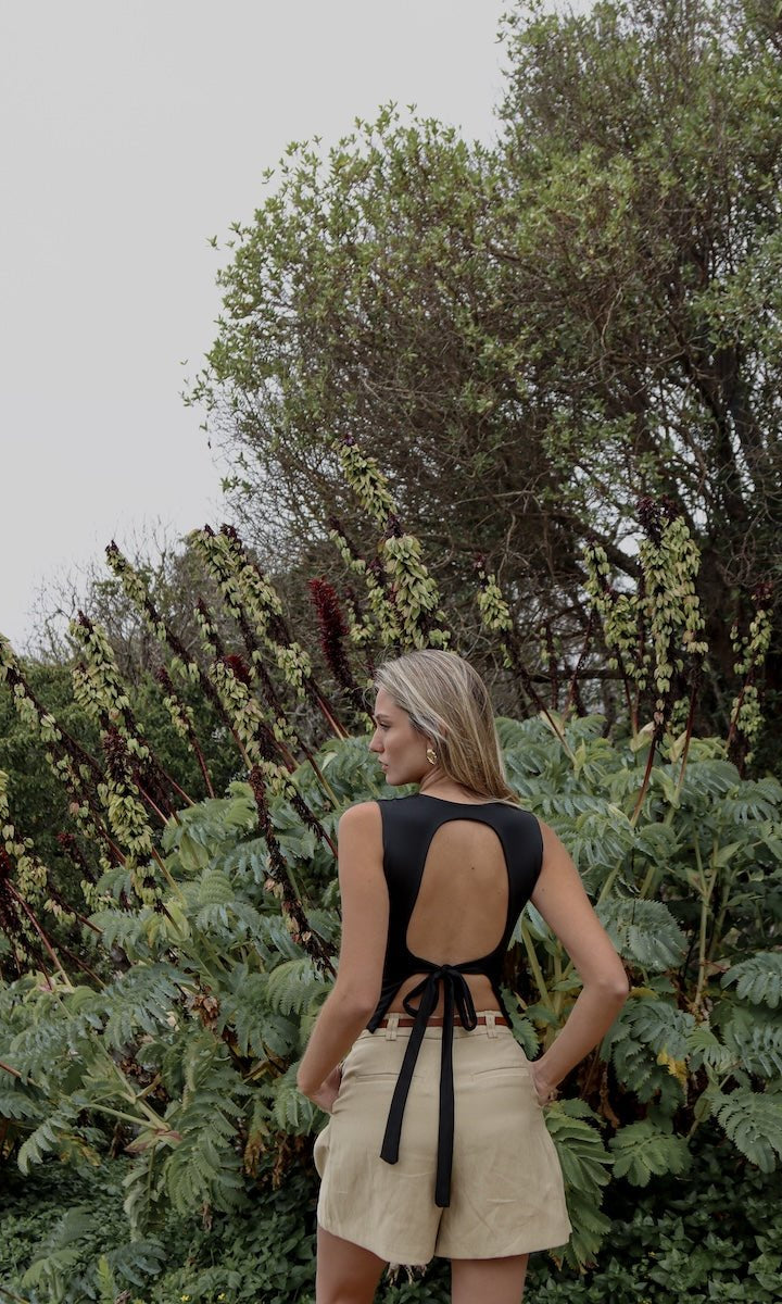 DIANA TOP NEGRO TOPS - Tienda Siete Mares