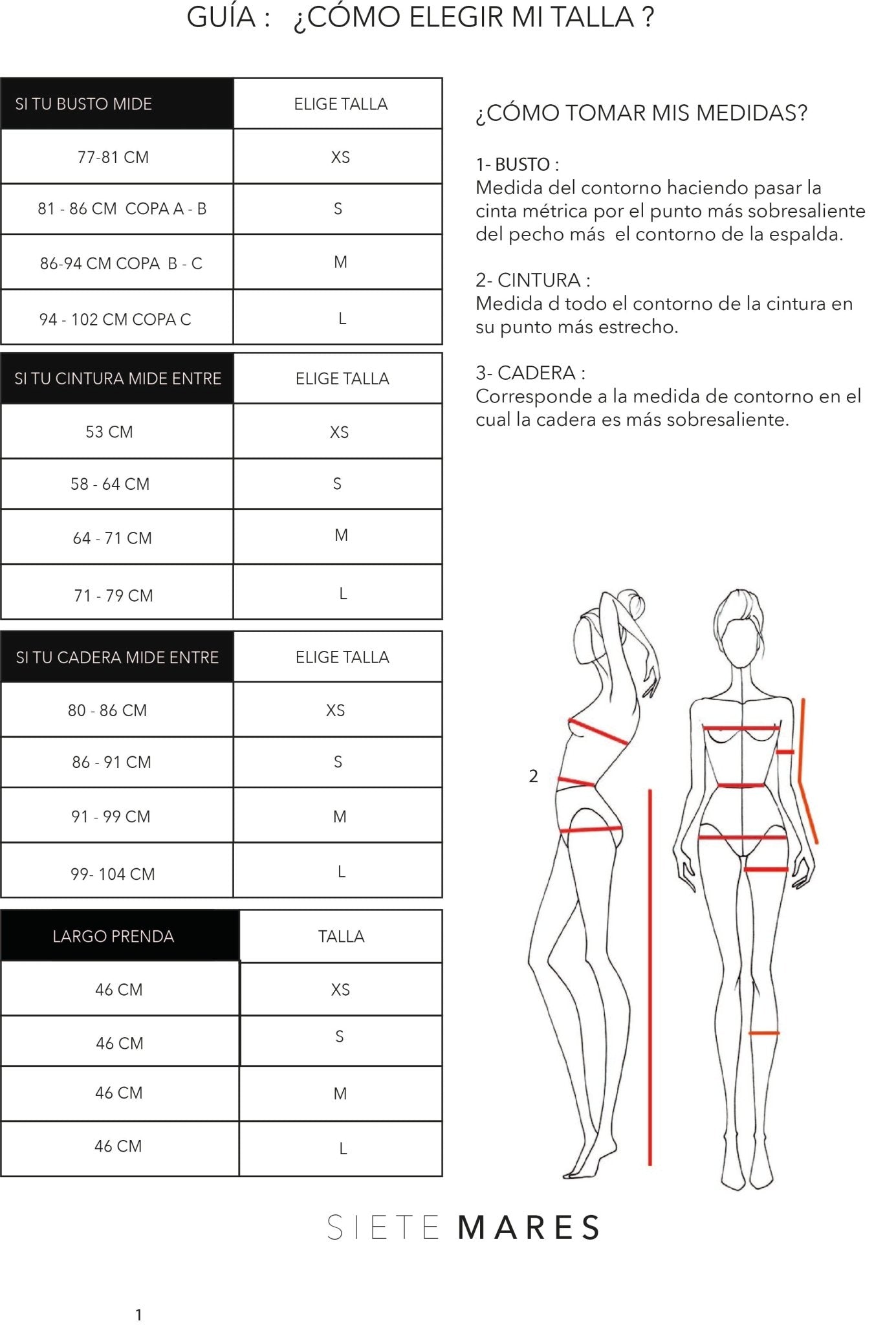 ELLIE BODY NEGRO BODIES - Tienda Siete Mares