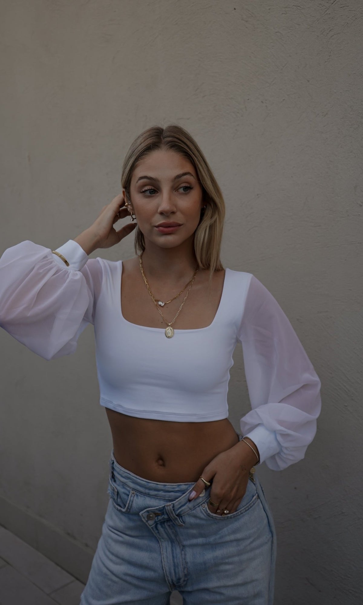 EMMA TOP BLANCO TOPS - Tienda Siete Mares