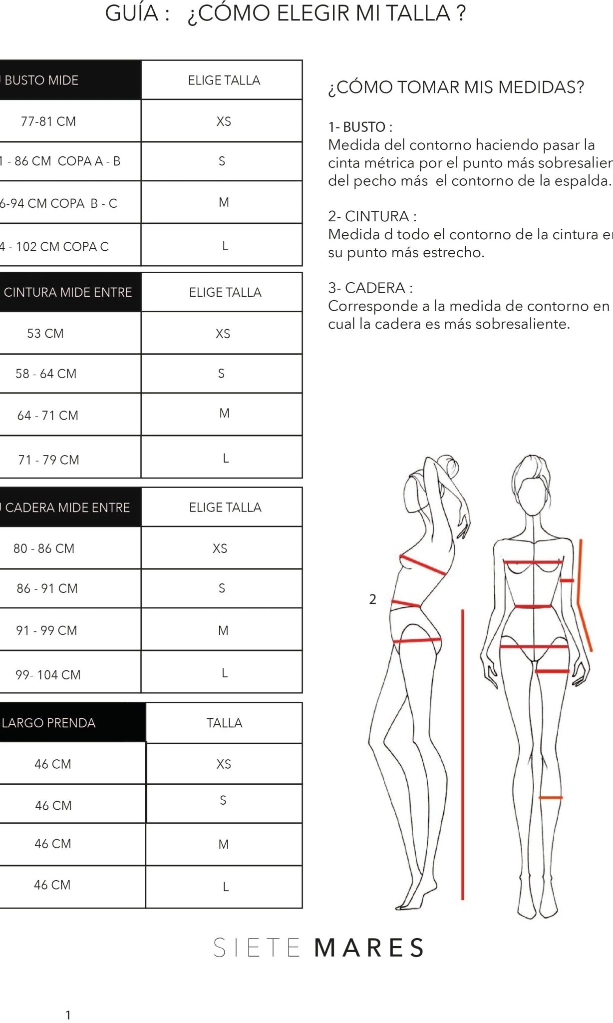 HAWAI BODY NEGRO BODIES - Tienda Siete Mares