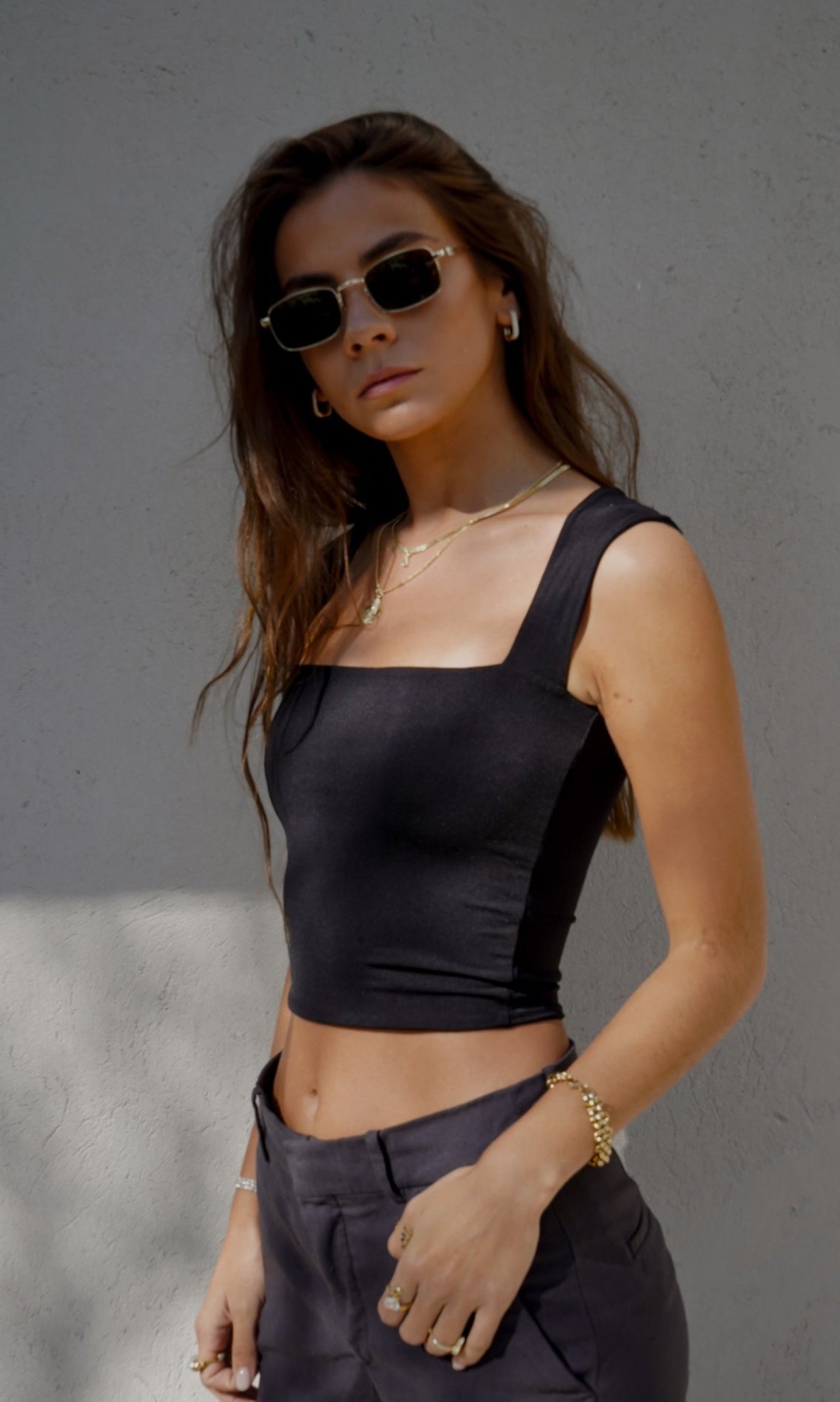 ISABELLA TOP NEGRO TOPS - Tienda Siete Mares
