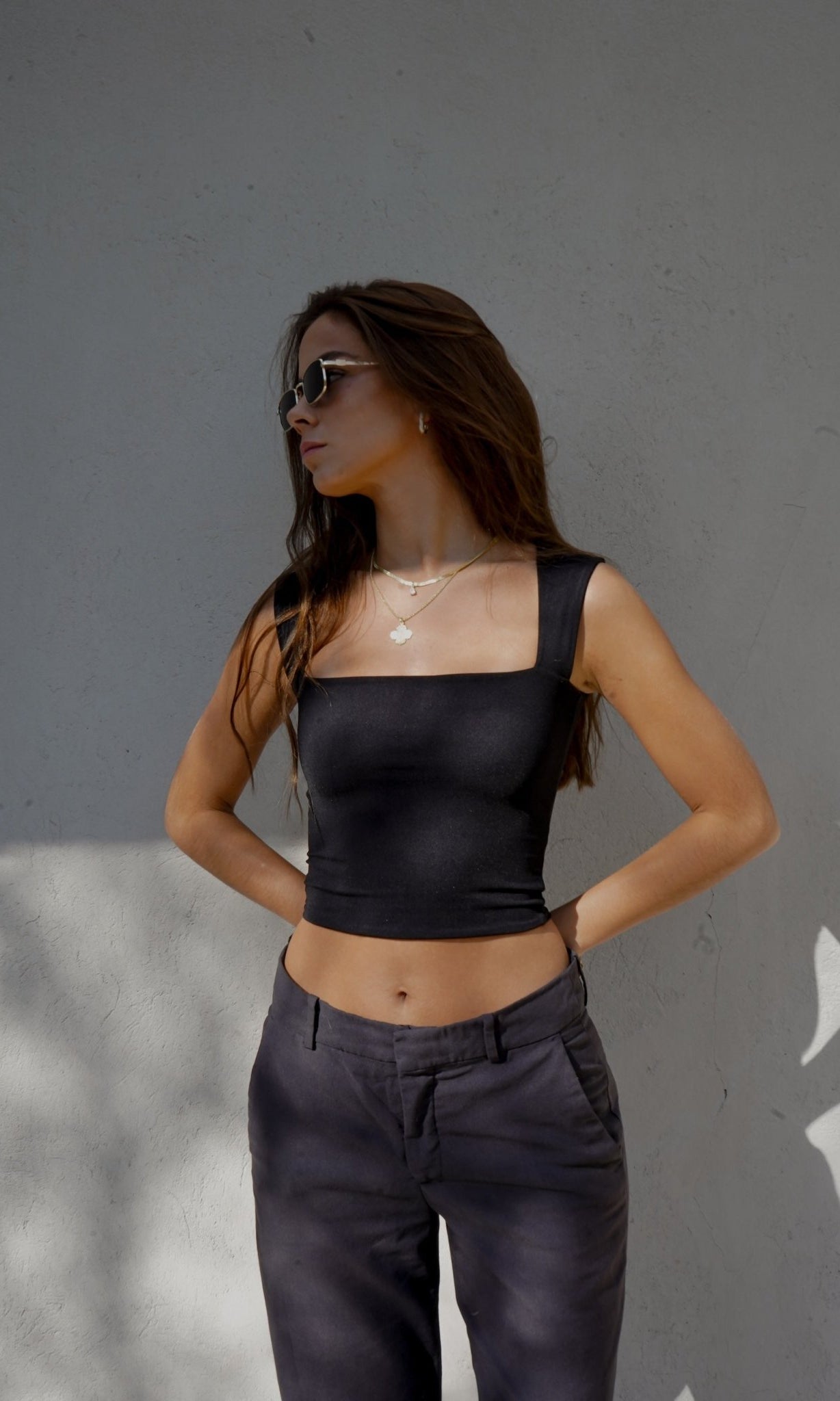 ISABELLA TOP NEGRO TOPS - Tienda Siete Mares