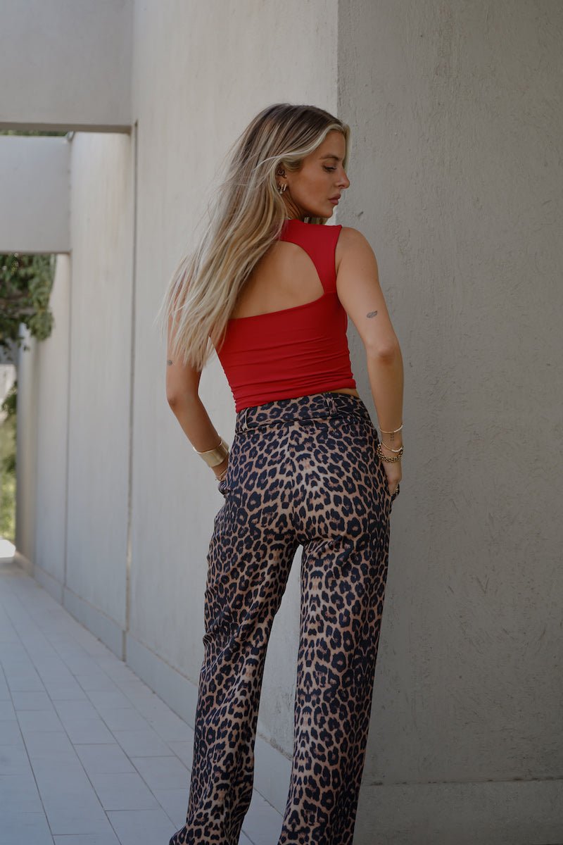 ISABELLA TOP ROJO TOPS - Tienda Siete Mares