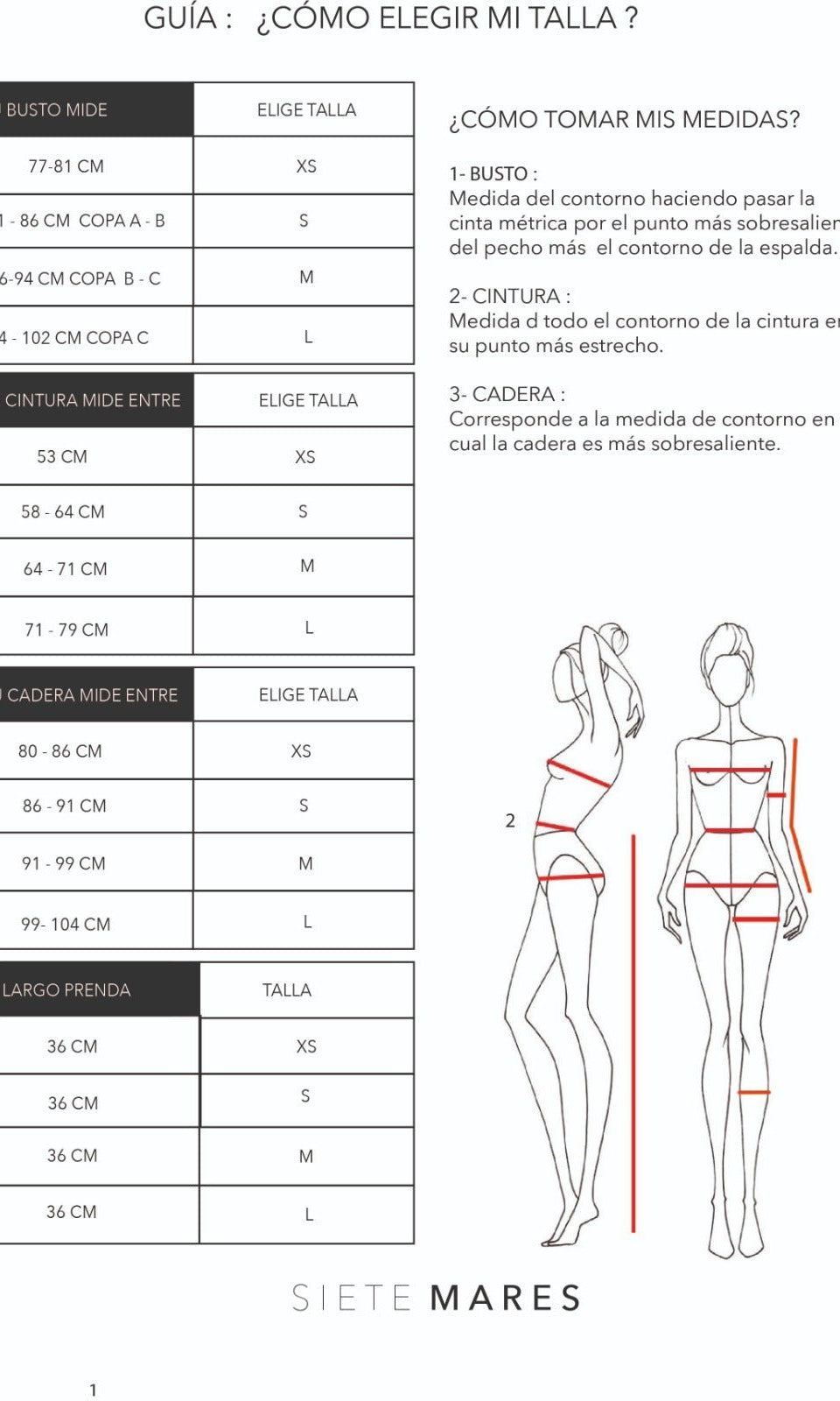 LIPA TOP NEGRO TOPS - Tienda Siete Mares