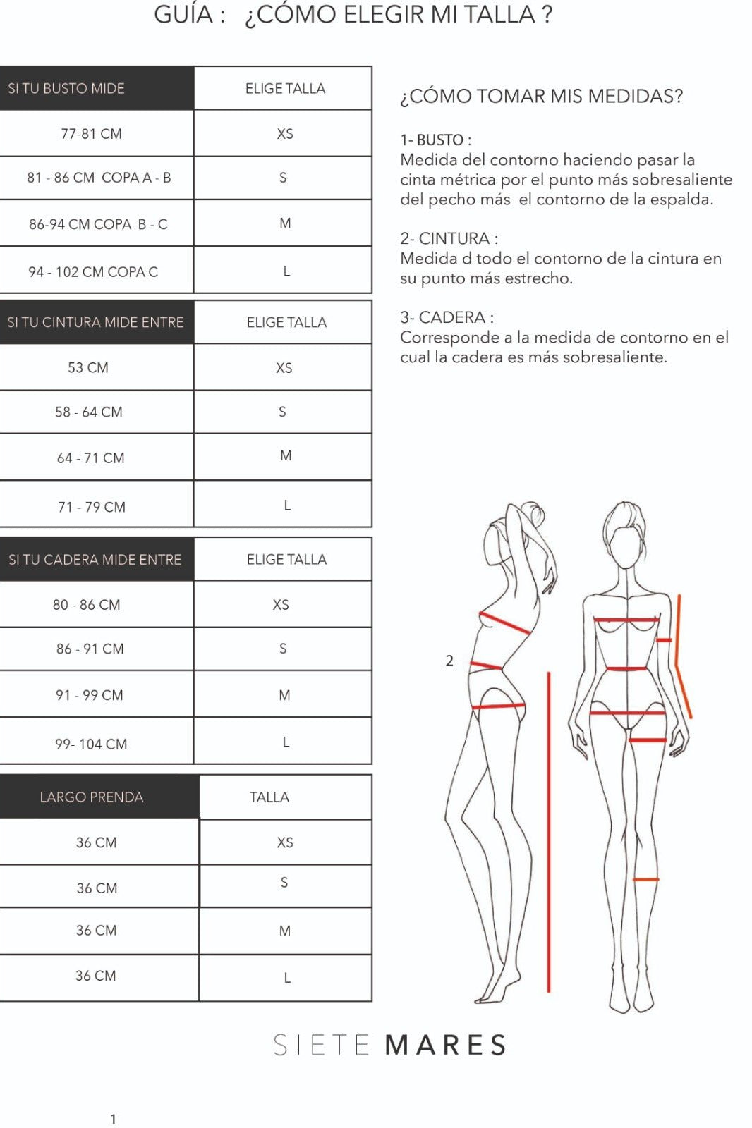 LIPA TOP NEGRO TOPS - Tienda Siete Mares