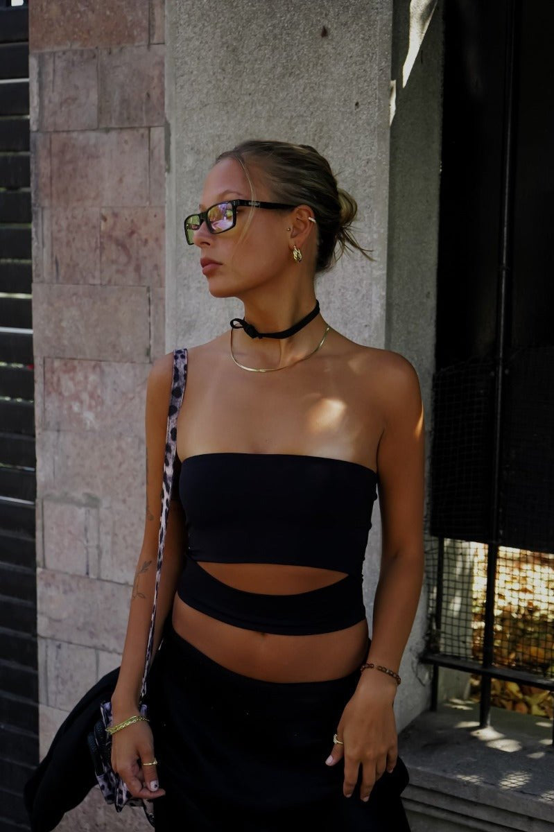 PARIS TOP NEGRO TOPS - Tienda Siete Mares