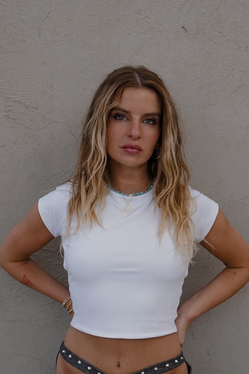 POLLY TOP BLANCO TOPS - Tienda Siete Mares