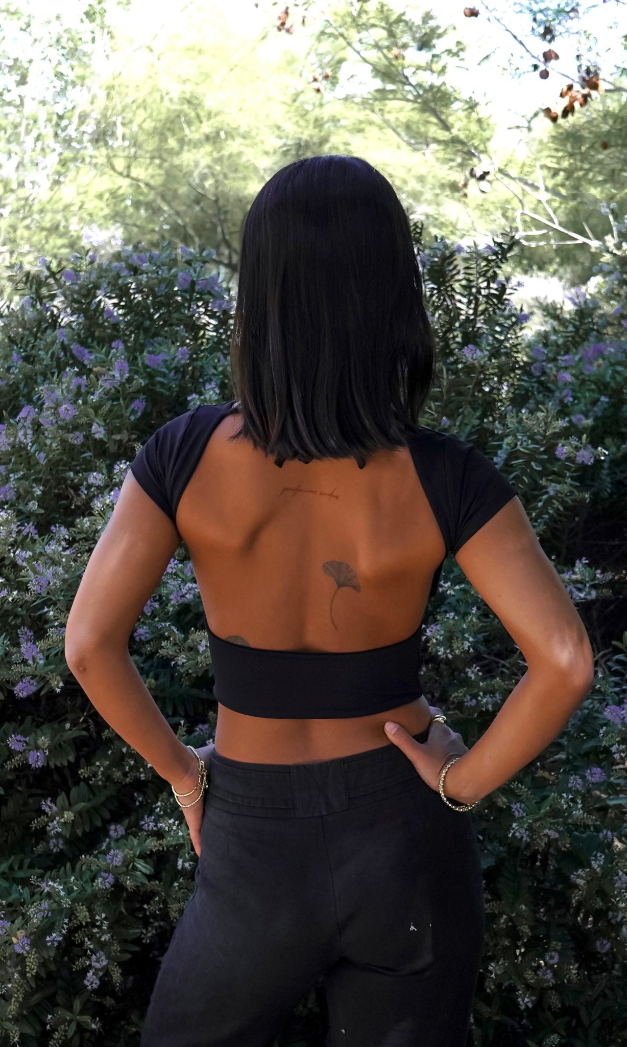 POLLY TOP NEGRO TOPS - Tienda Siete Mares