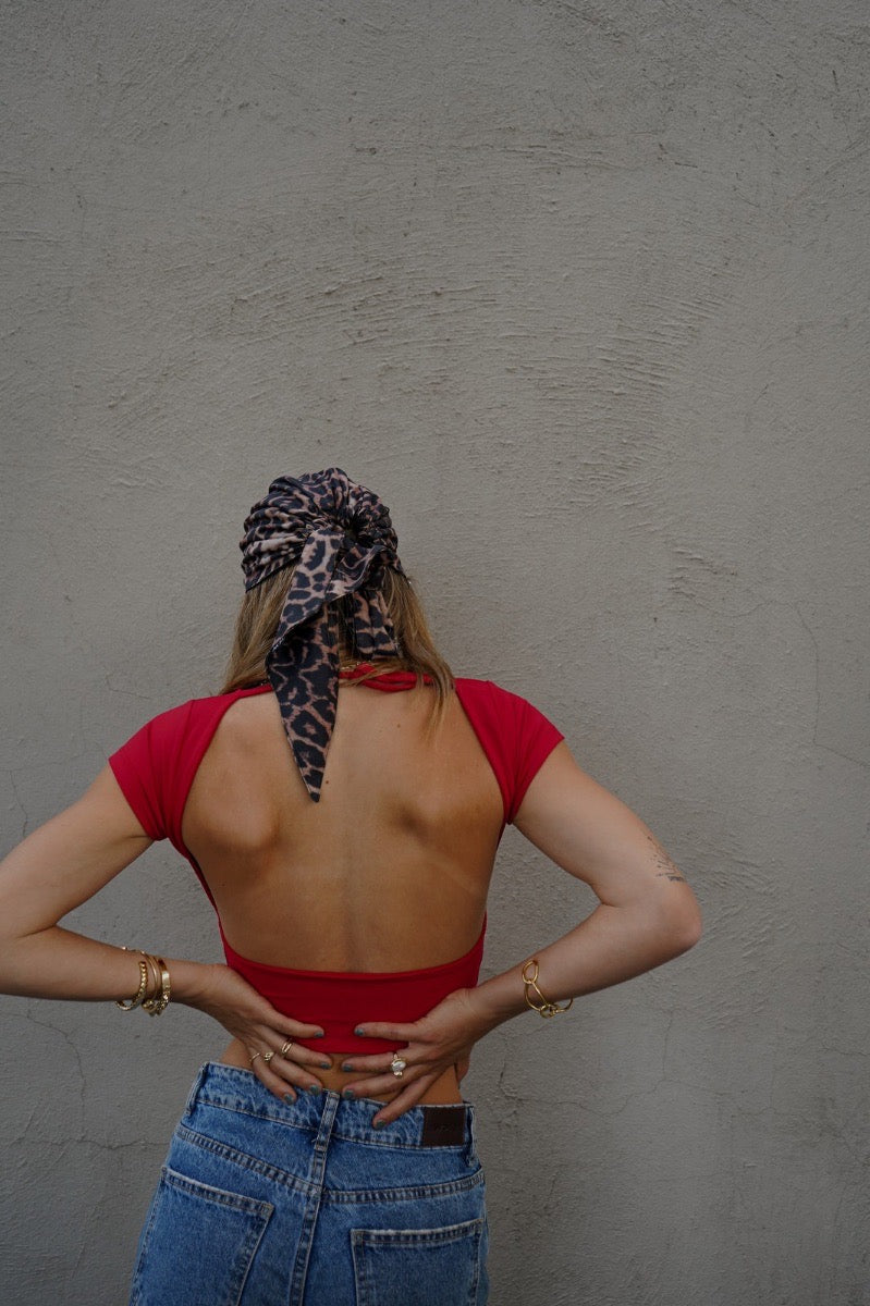 POLLY TOP ROJO TOPS - Tienda Siete Mares