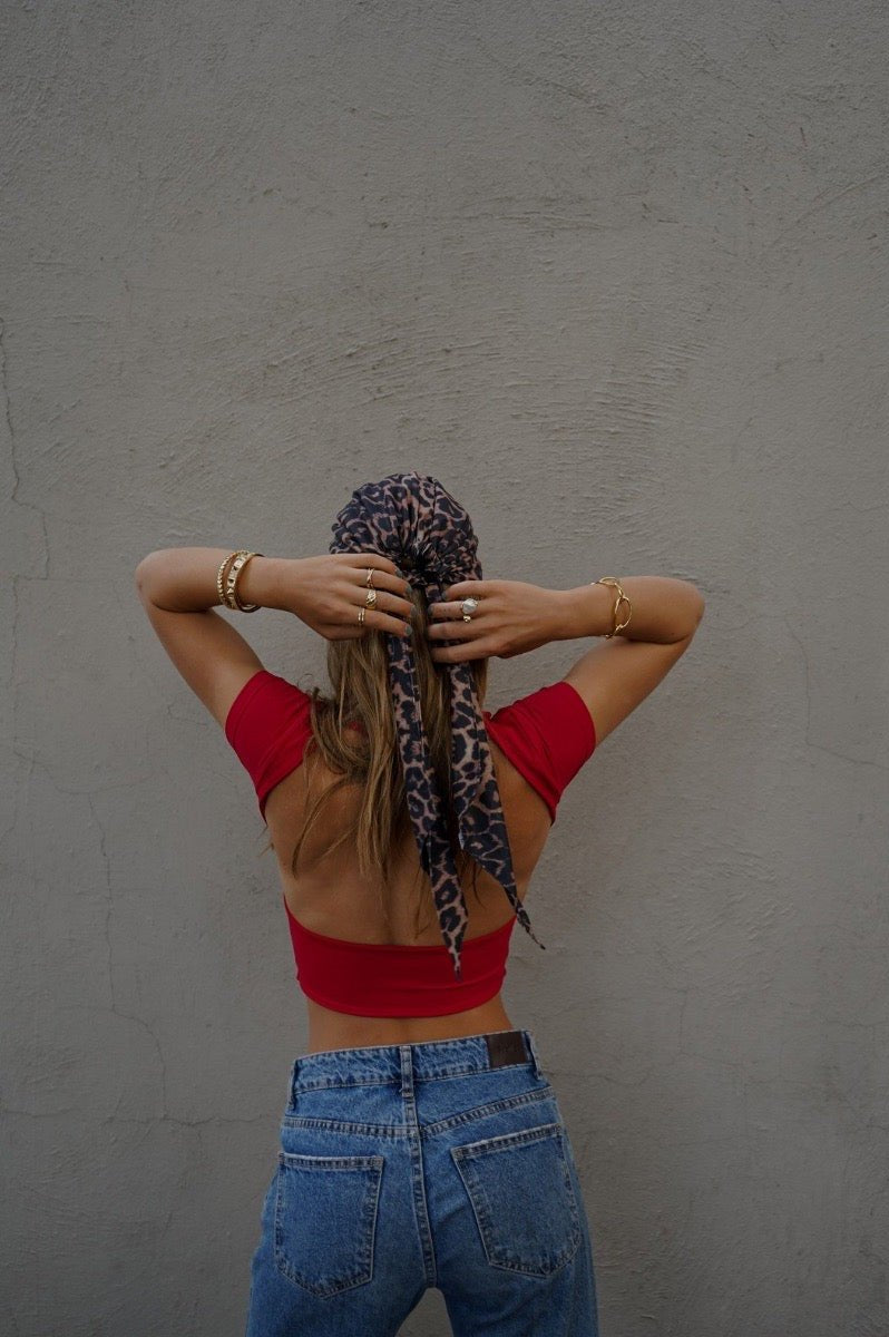POLLY TOP ROJO TOPS - Tienda Siete Mares