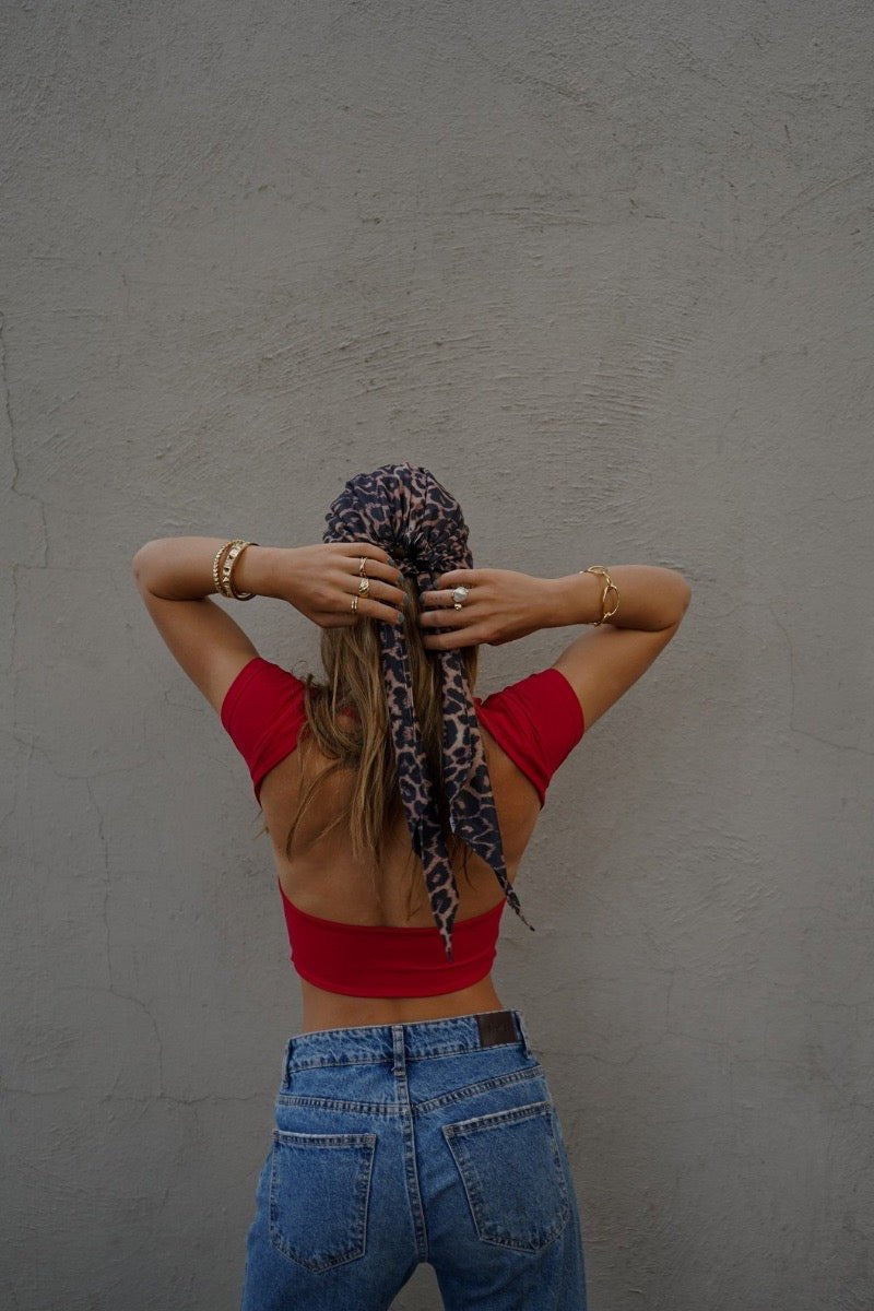 POLLY TOP ROJO TOPS - Tienda Siete Mares