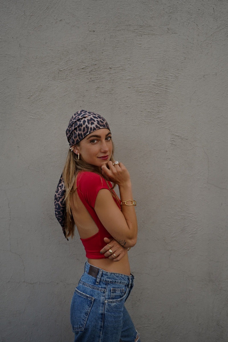 POLLY TOP ROJO TOPS - Tienda Siete Mares