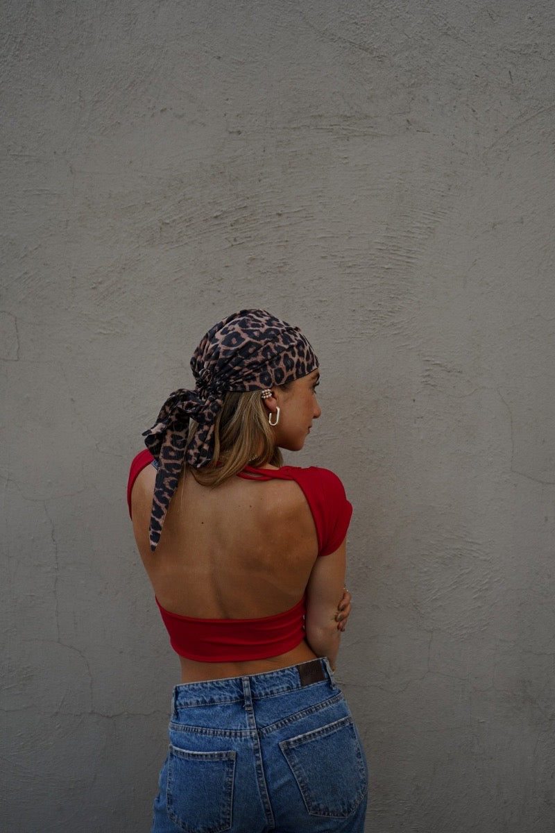 POLLY TOP ROJO TOPS - Tienda Siete Mares