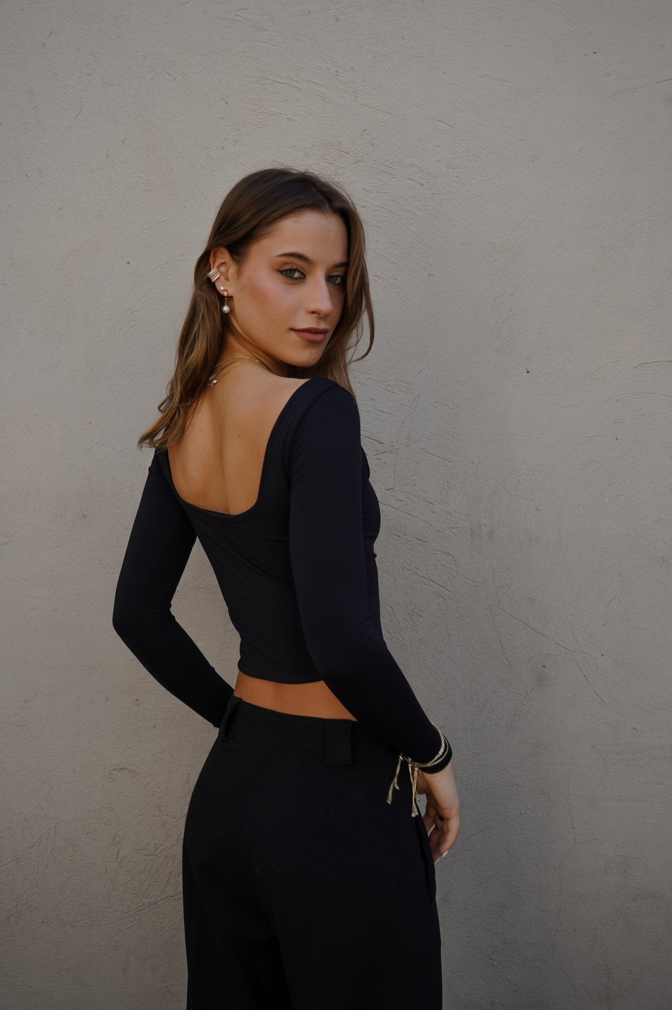 SOPHIE TOP NEGRO TOPS - Tienda Siete Mares