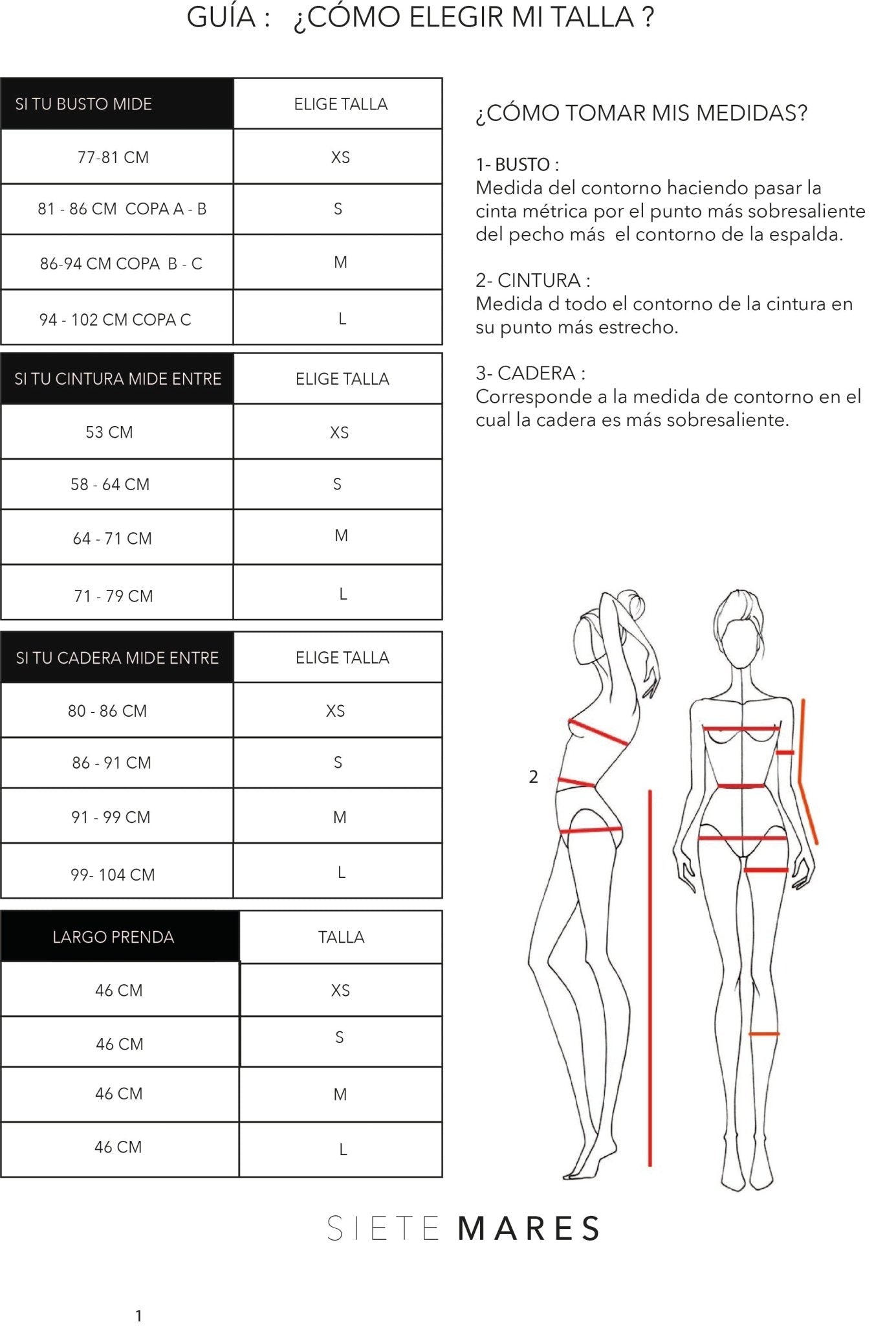 STELLA BODY NEGRO BODIES - Tienda Siete Mares