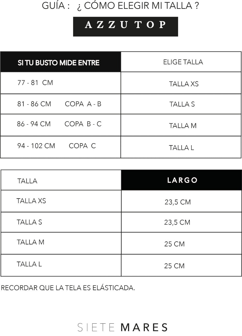 AZZU TOP BLANCO TOPS - Tienda Siete Mares