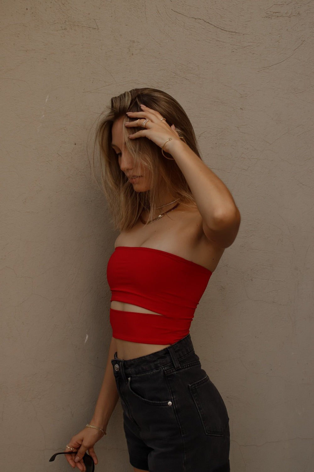 PARIS TOP ROJO TOPS - Tienda Siete Mares