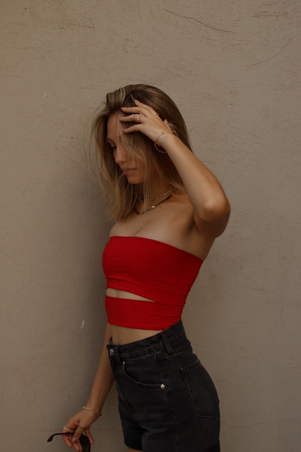 PARIS TOP ROJO TOPS - Tienda Siete Mares