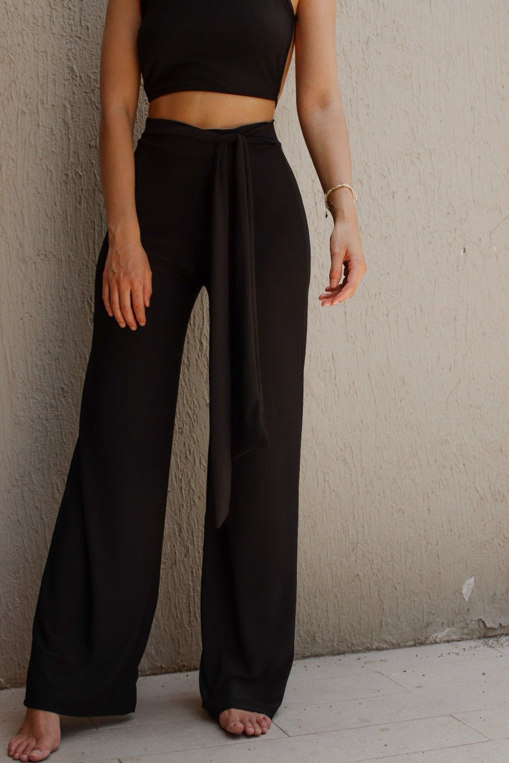 TRIANA PANTS NEGRO BOTTOMS - Tienda Siete Mares