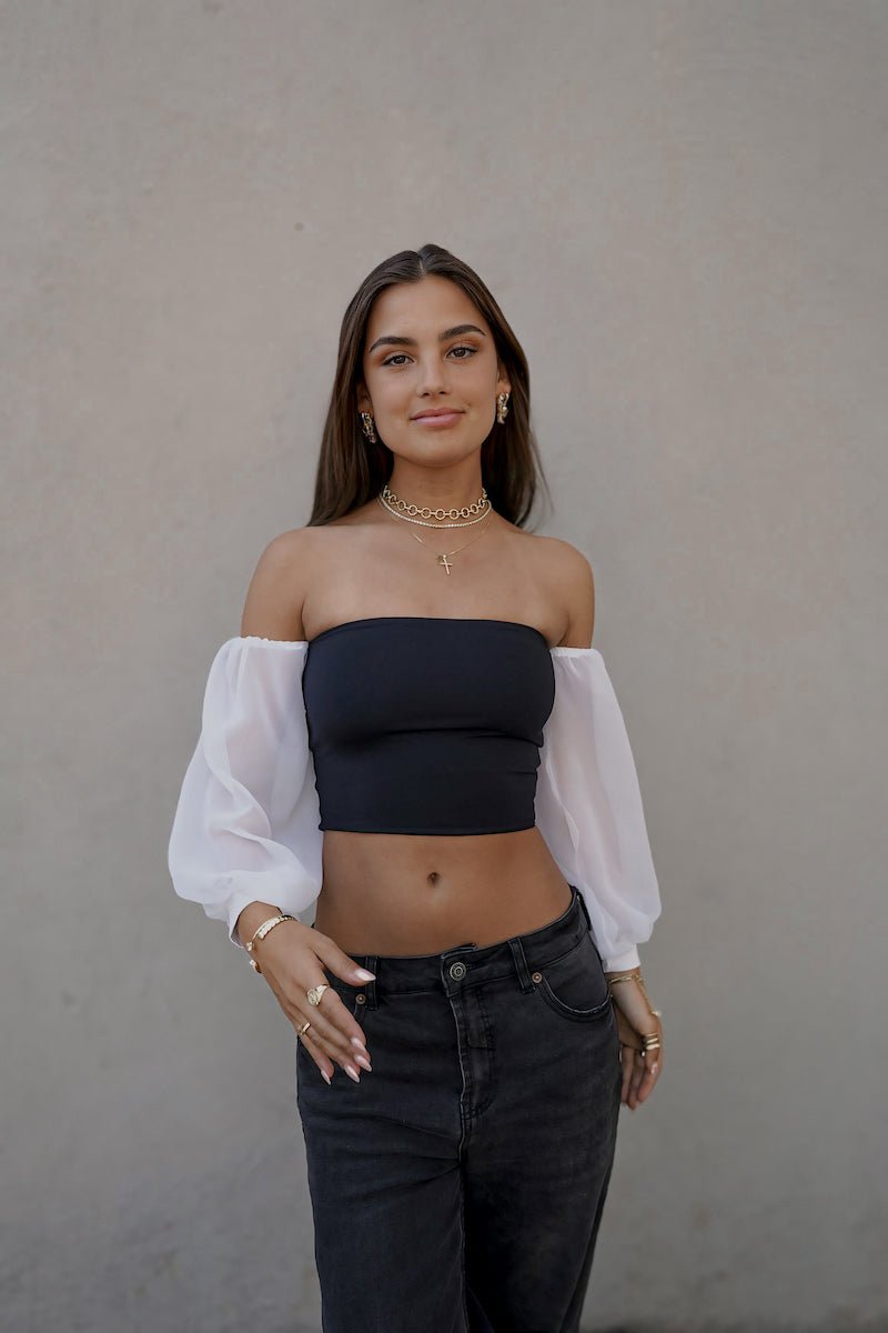 AMINA TOP BLANCO TOPS - Tienda Siete Mares