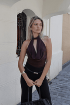 BELINDA TOP CAFÉ TOPS - Tienda Siete Mares