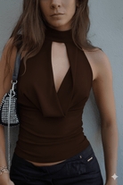 BELINDA TOP CAFÉ TOPS - Tienda Siete Mares