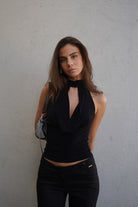 BELINDA TOP NEGRO TOPS - Tienda Siete Mares