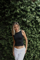 CATHE TOP NEGRO TOPS - Tienda Siete Mares