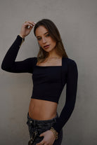 CHARLOTTE TOP NEGRO TOPS - Tienda Siete Mares