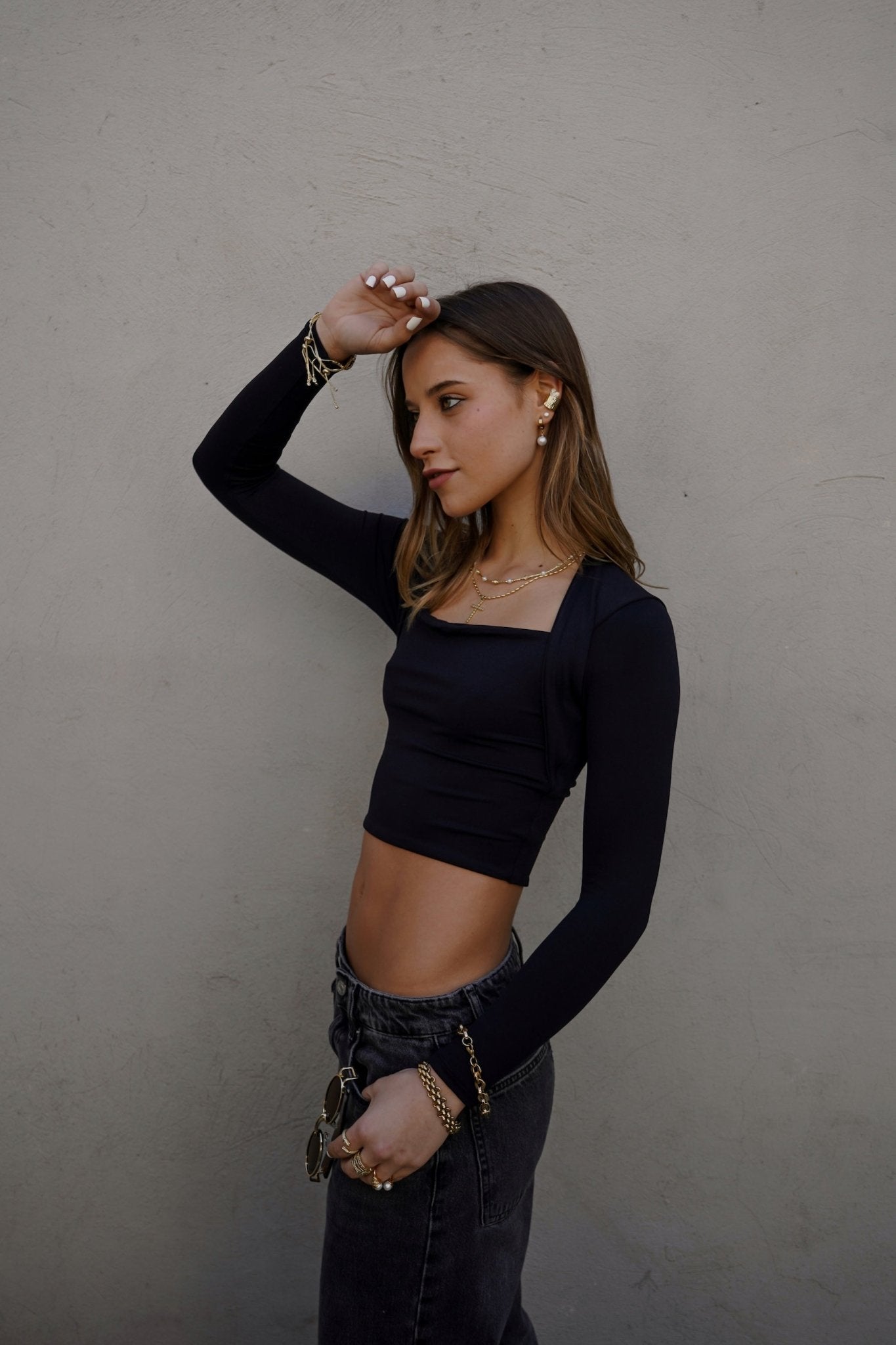 CHARLOTTE TOP NEGRO TOPS - Tienda Siete Mares