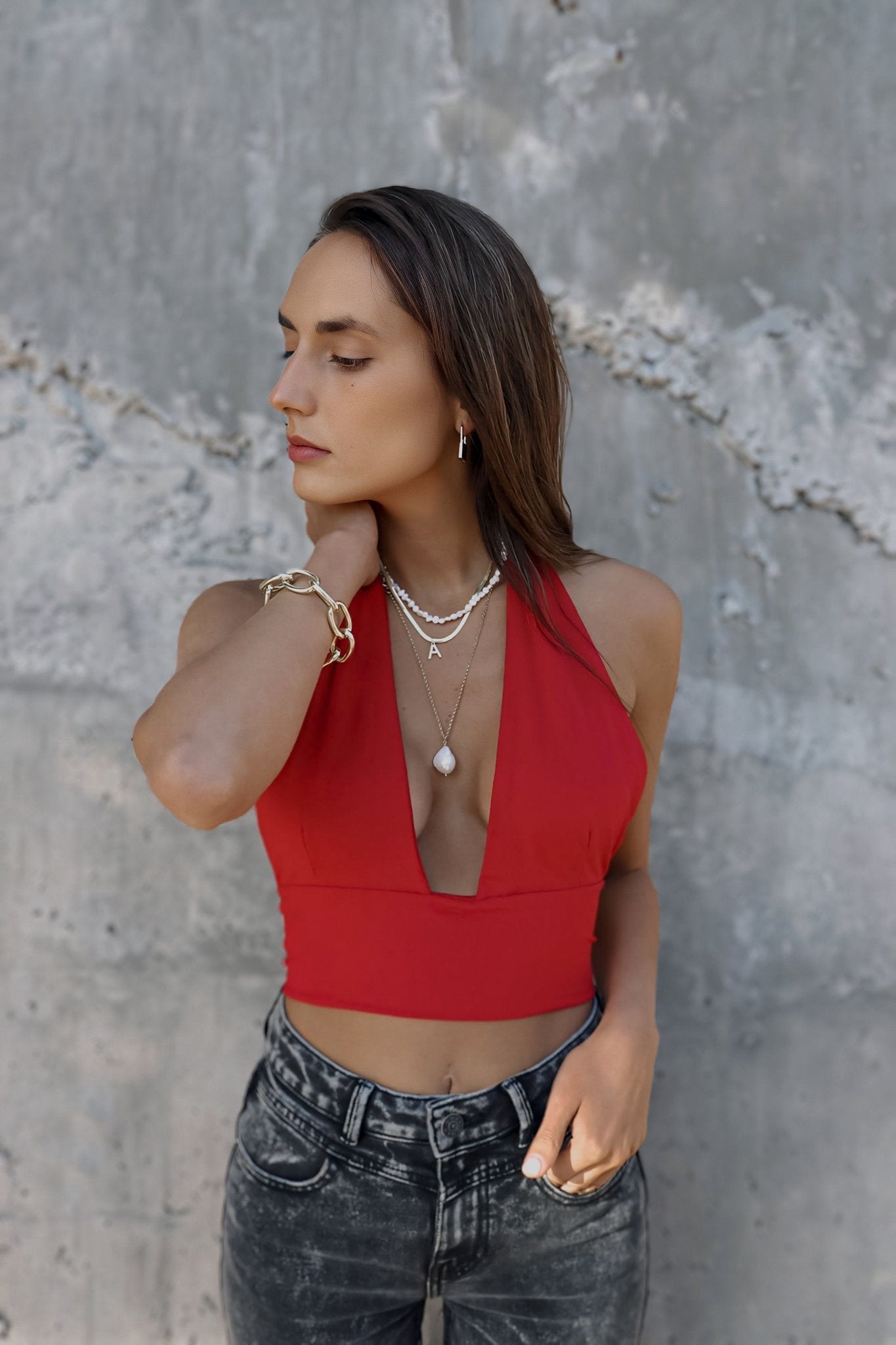 COSS TOP ROJO TOPS - Tienda Siete Mares