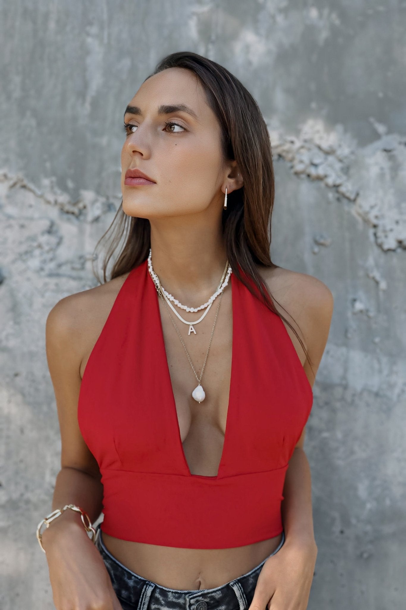 COSS TOP ROJO TOPS - Tienda Siete Mares