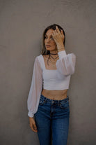 EMMA TOP BLANCO TOPS - Tienda Siete Mares