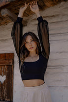 EMMA TOP NEGRO TOPS - Tienda Siete Mares