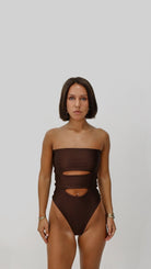 ESTRELLA TRAJE DE BAÑO CAFÉ TRAJES DE BAÑO - Tienda Siete Mares