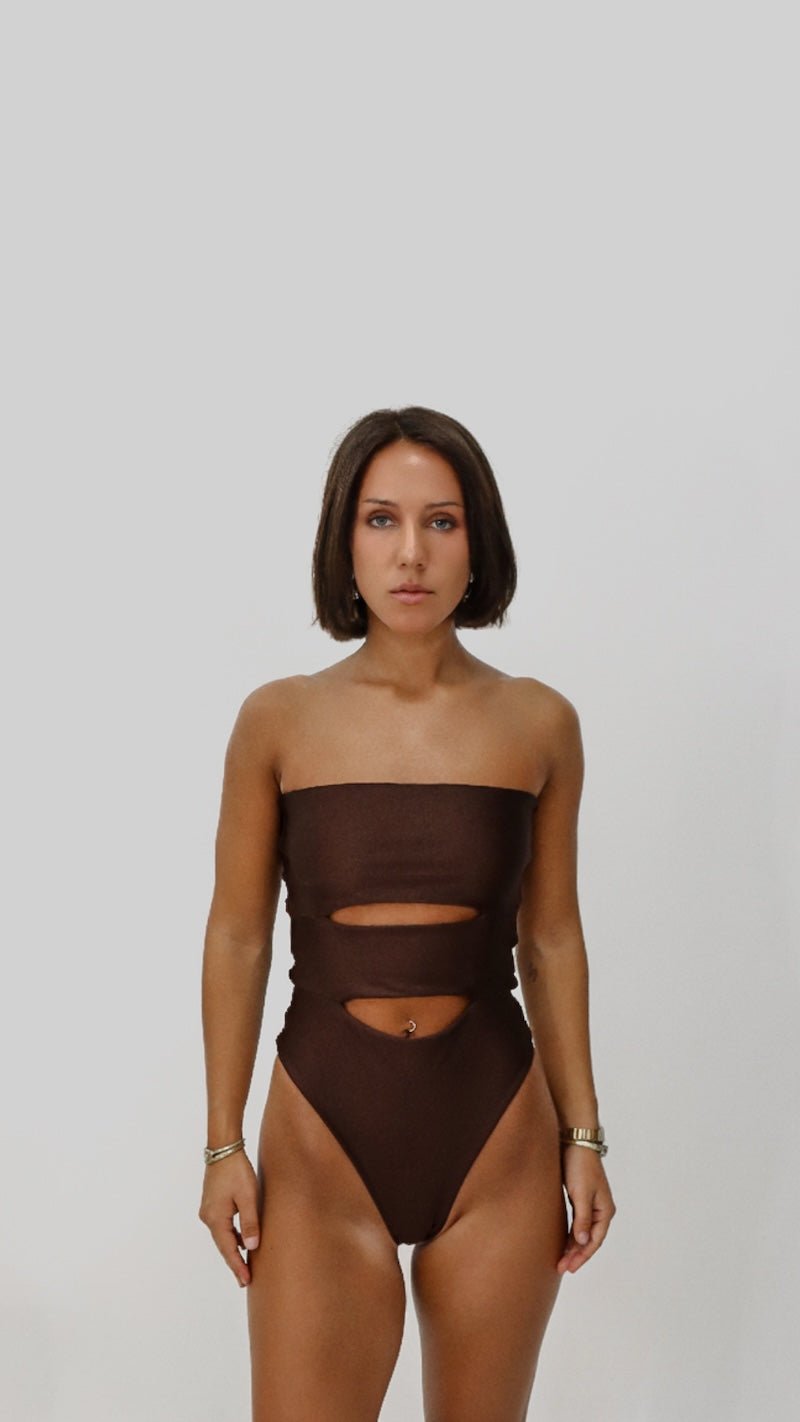 ESTRELLA TRAJE DE BAÑO CAFÉ TRAJES DE BAÑO - Tienda Siete Mares