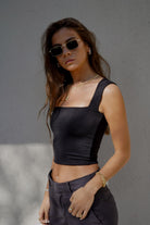 ISABELLA TOP NEGRO TOPS - Tienda Siete Mares