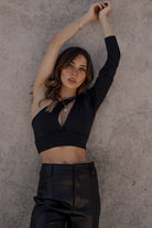 LIPA TOP NEGRO TOPS - Tienda Siete Mares