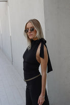 MARIANA TOP NEGRO TOPS - Tienda Siete Mares