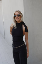 MARIANA TOP NEGRO TOPS - Tienda Siete Mares