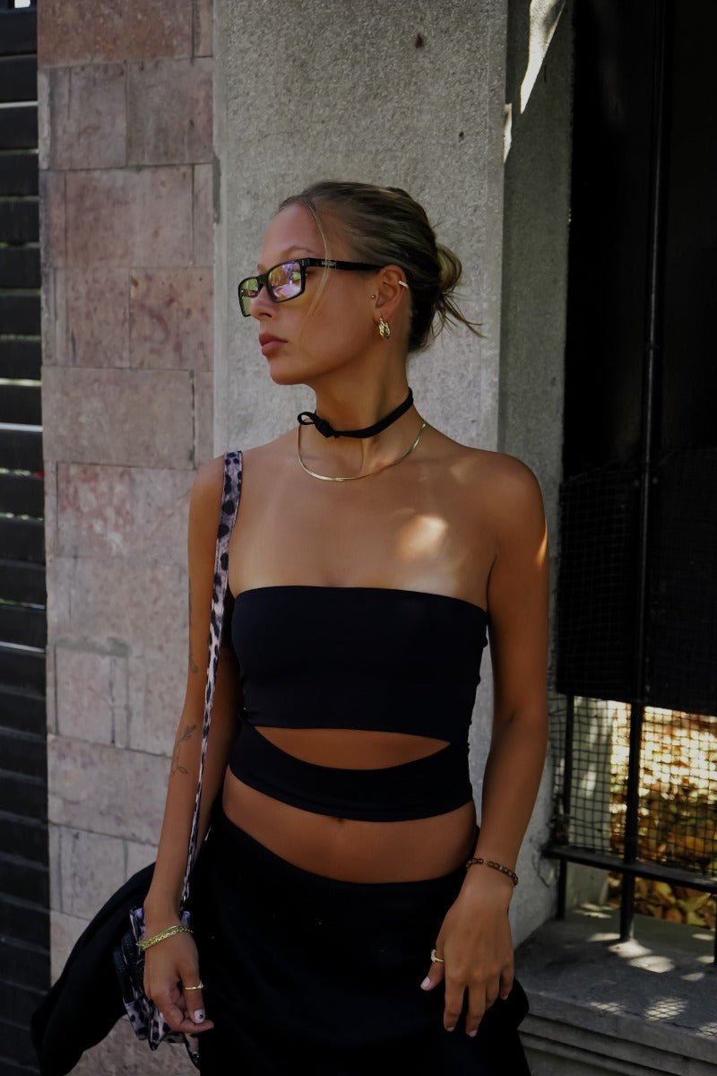 PARIS TOP NEGRO TOPS - Tienda Siete Mares