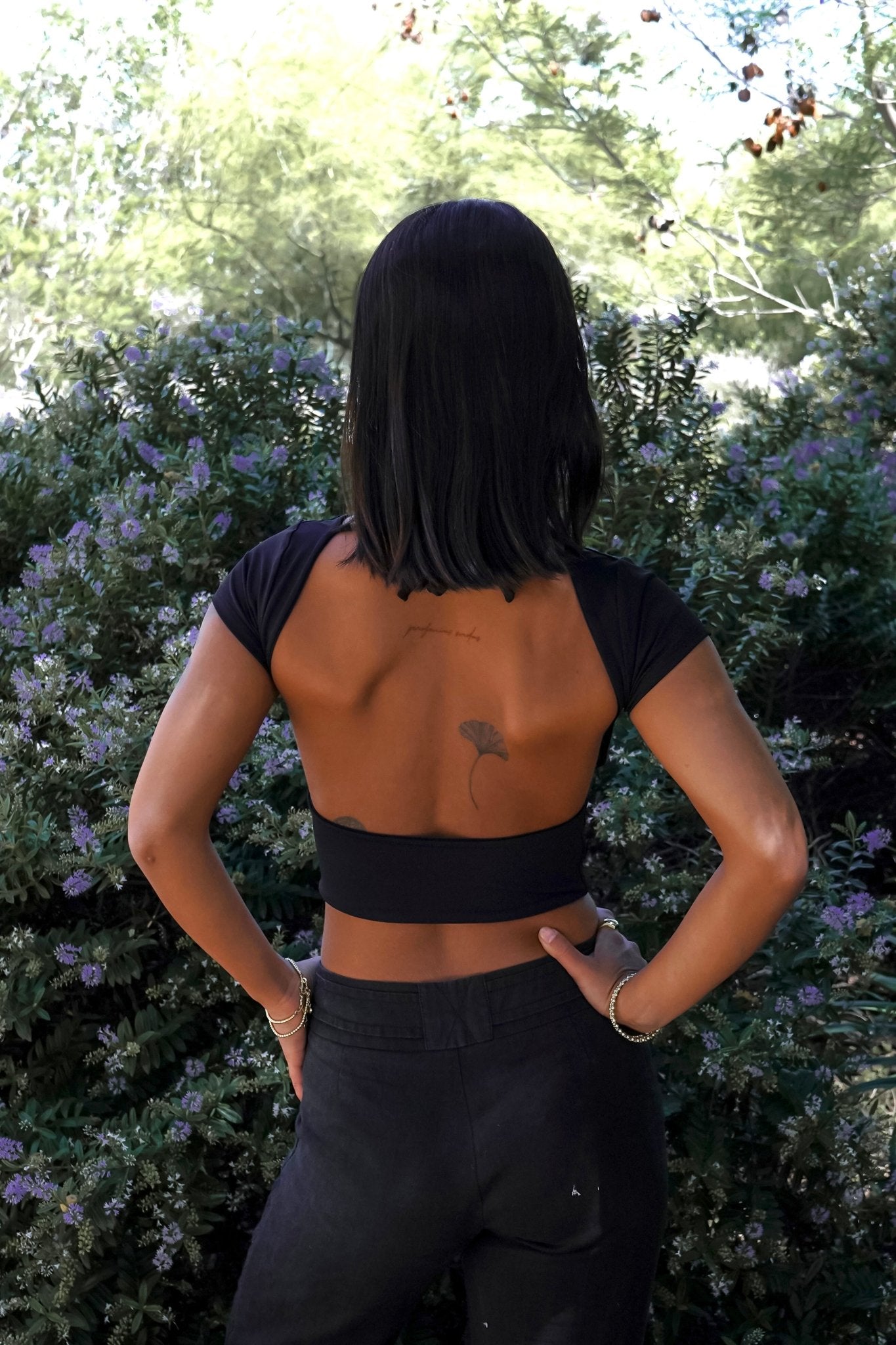 POLLY TOP NEGRO TOPS - Tienda Siete Mares