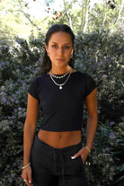 POLLY TOP NEGRO TOPS - Tienda Siete Mares
