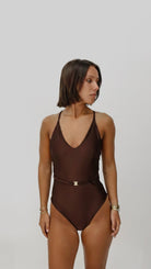 ROMANA TRAJE DE BAÑO CAFÉ TRAJES DE BAÑO - Tienda Siete Mares